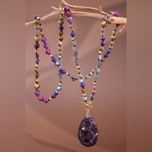 Royal Aura Gemstone Statement Necklace
